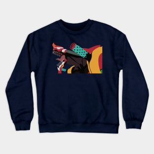 Evangelion Unit 2 Minimalist Crewneck Sweatshirt